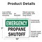 Signmission Propane Shutoff, 10 in W x Rectangle, Plastic OS-2PACK-EM-P-710-L-10413 - alternate 5